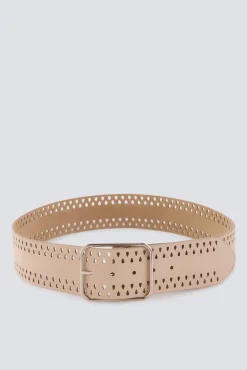 Ceinture large en daim
