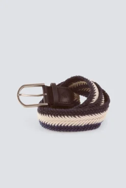 Ceinture tress&eacute;e &agrave; chevrons