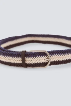 Ceinture tress&eacute;e &agrave; chevrons