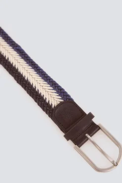Ceinture tress&eacute;e &agrave; chevrons