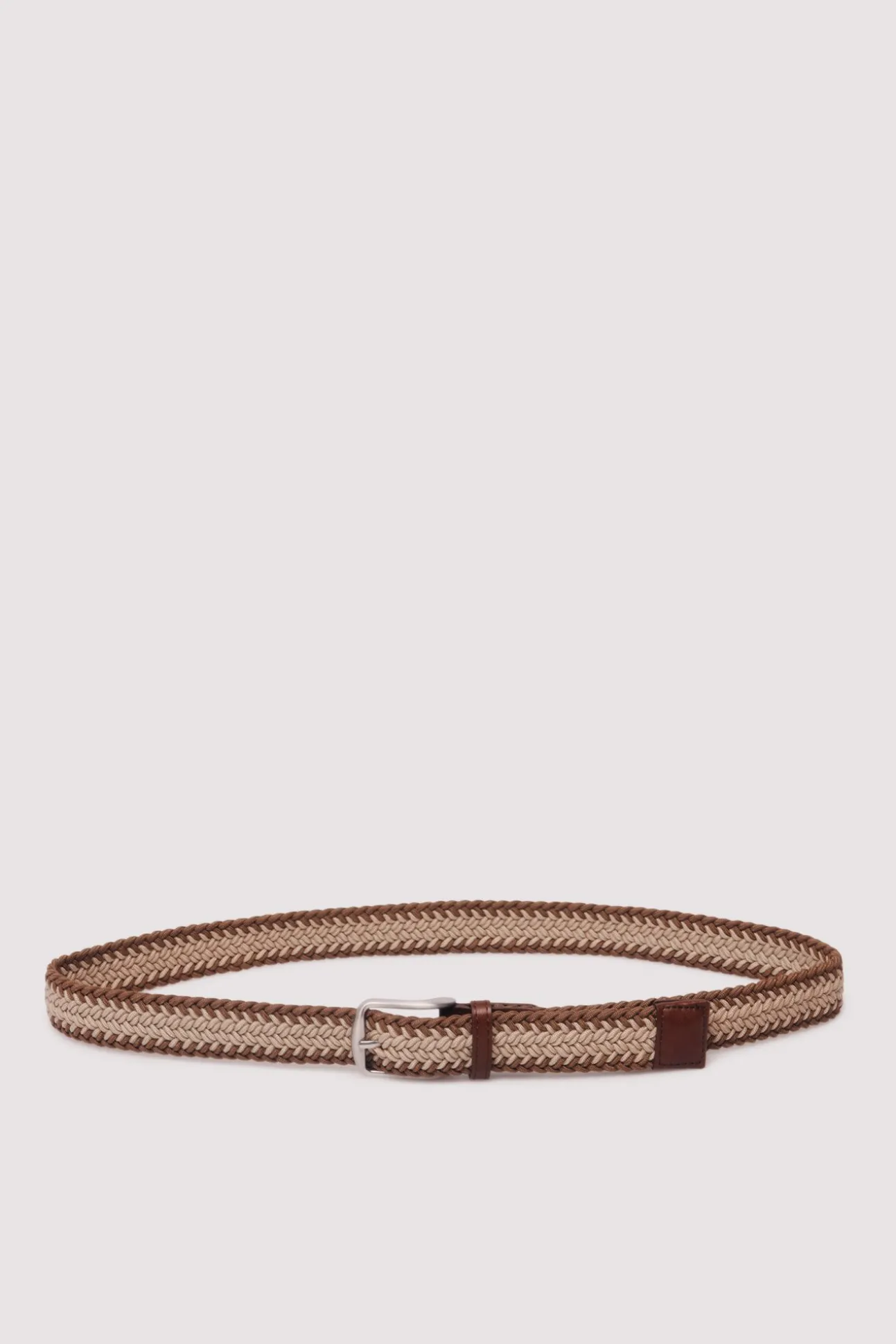 Ceinture tressée bicolore