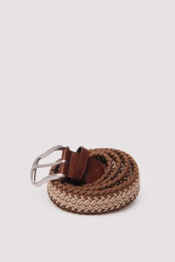 Ceinture tress&eacute;e bicolore