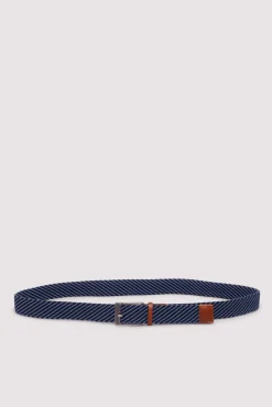Ceinture tressée bicolore