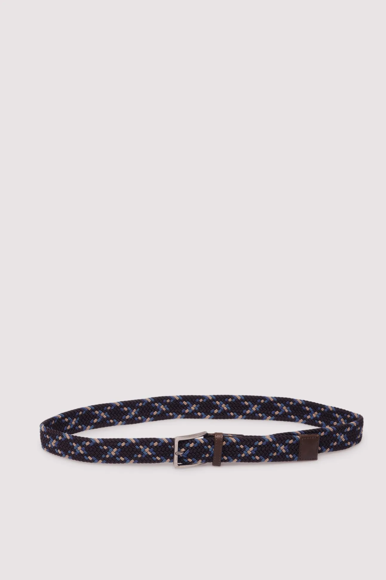 Ceinture tressée multicolore