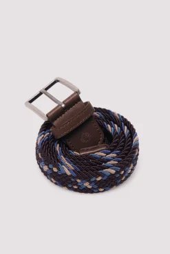 Ceinture tress&eacute;e multicolore
