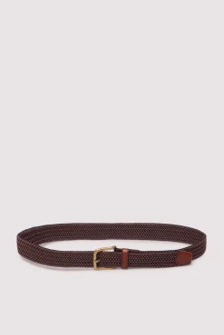 Ceinture tressée multicolore