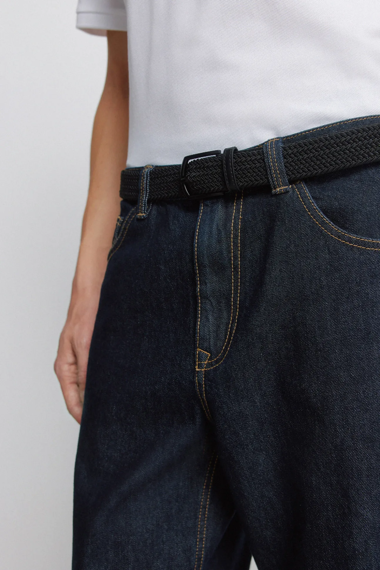 Ceinture tressée unie
