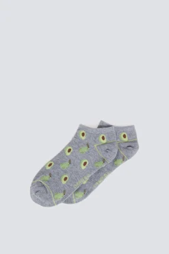 Chaussette cheville vert avocat