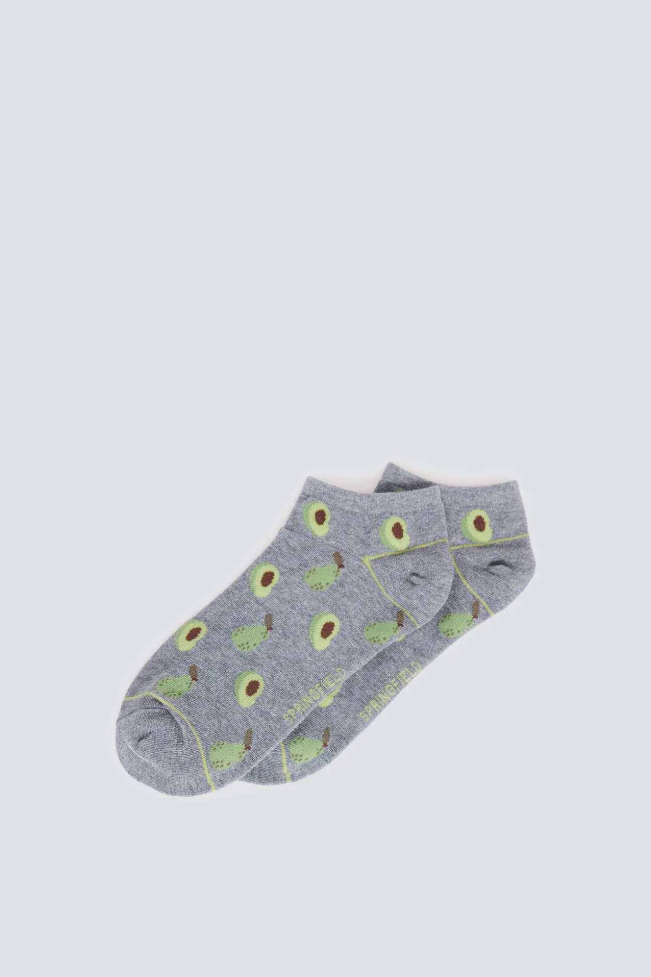 Chaussette cheville vert avocat