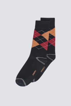 Chaussette longue à losanges