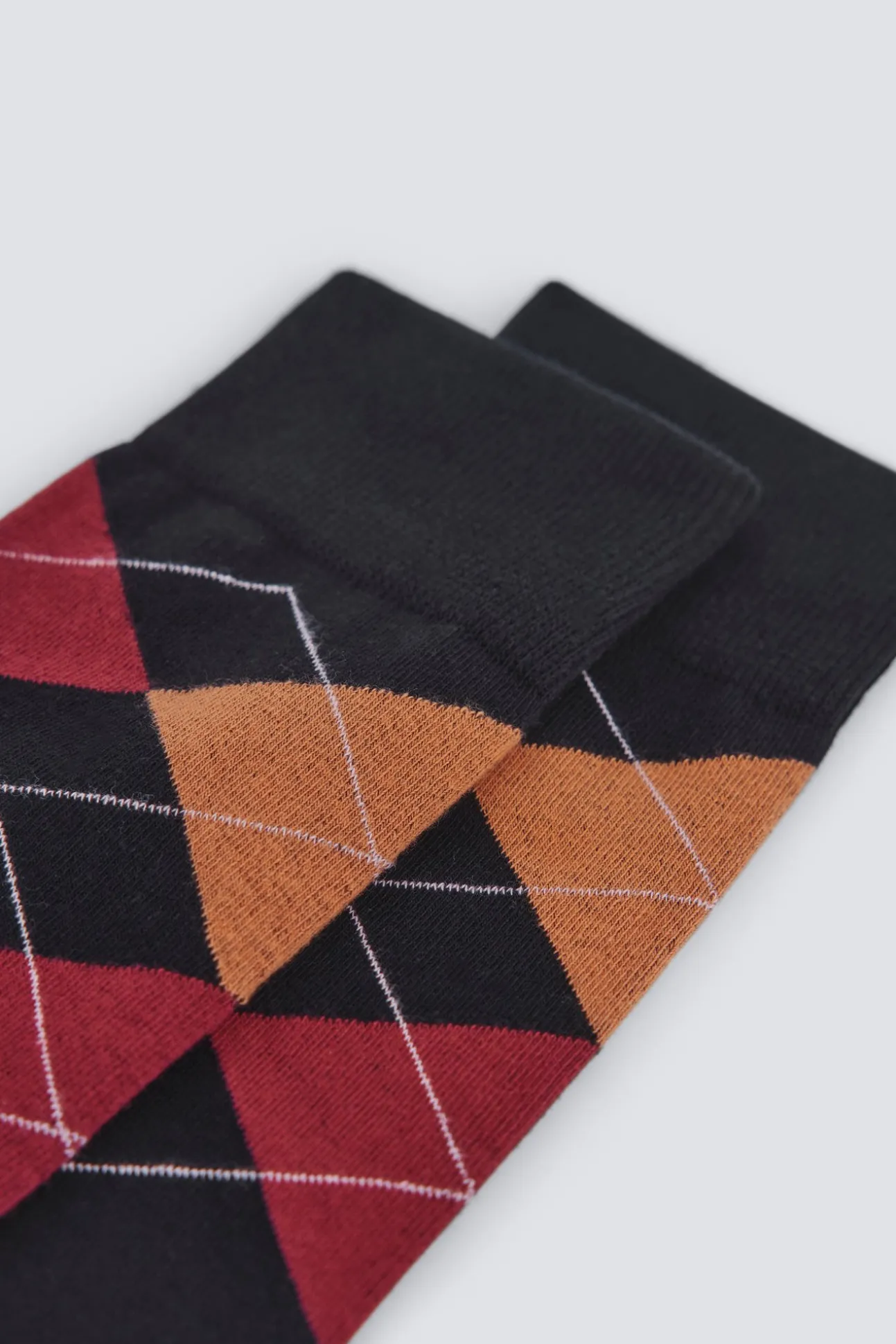 Chaussette longue à losanges