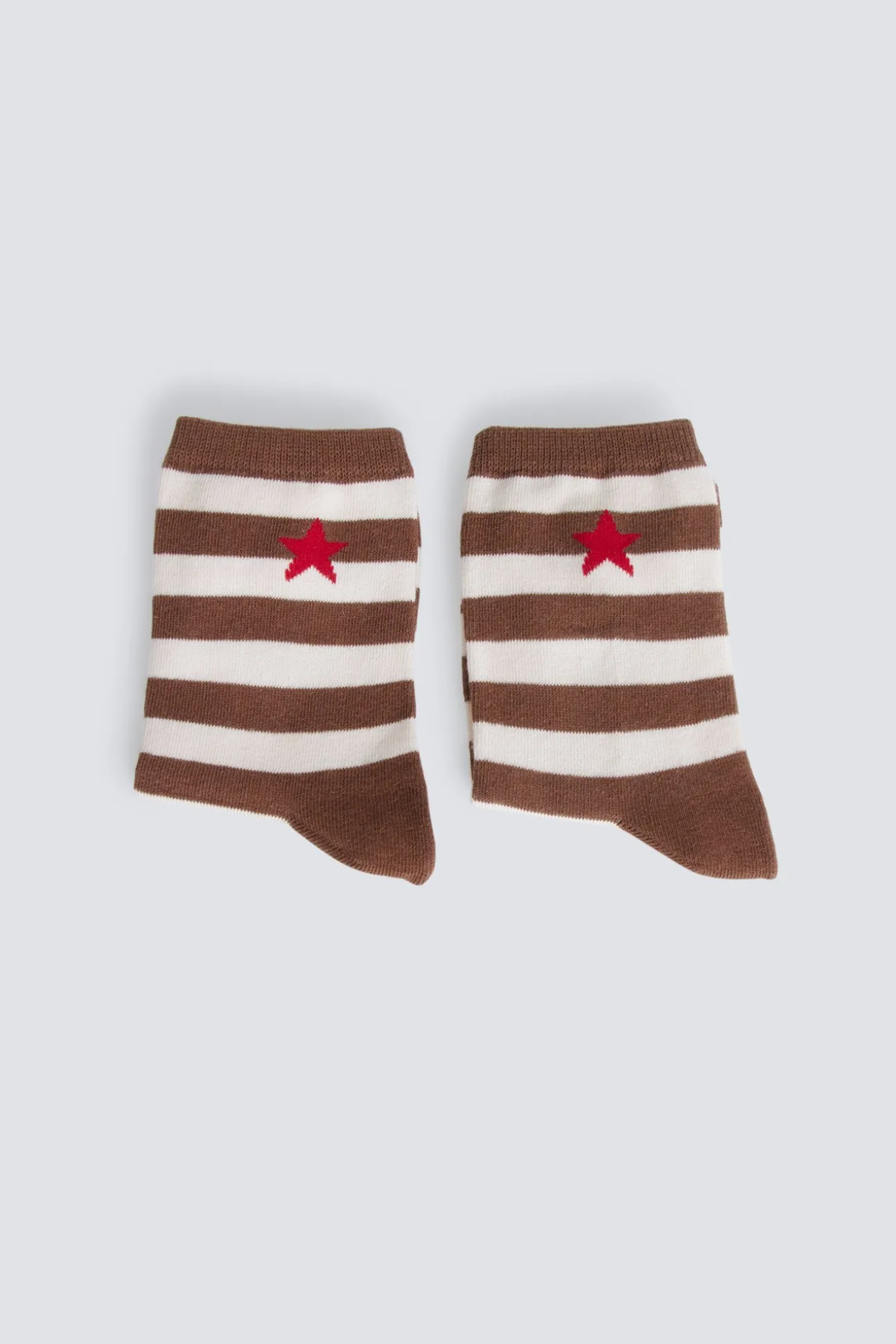 Chaussette longue à rayures étoile