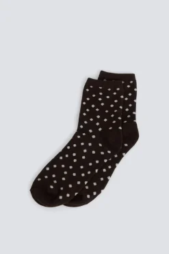 Chaussette longue à pois