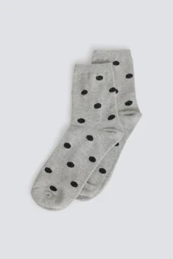 Chaussette longue à pois