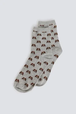 Chaussette longue à motifs chiens