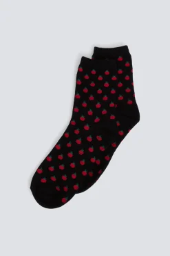 Chaussette longue imprimé tomates