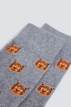 Chaussette longue lion