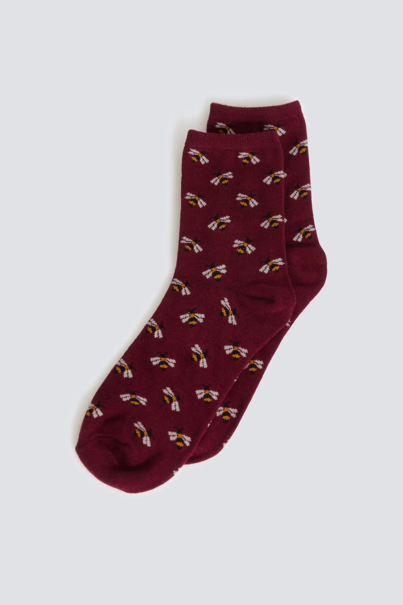 Chaussette longue motif abeilles