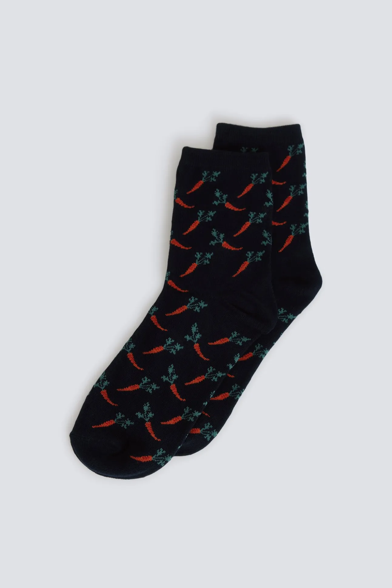 Chaussettes longues à motifs carottes