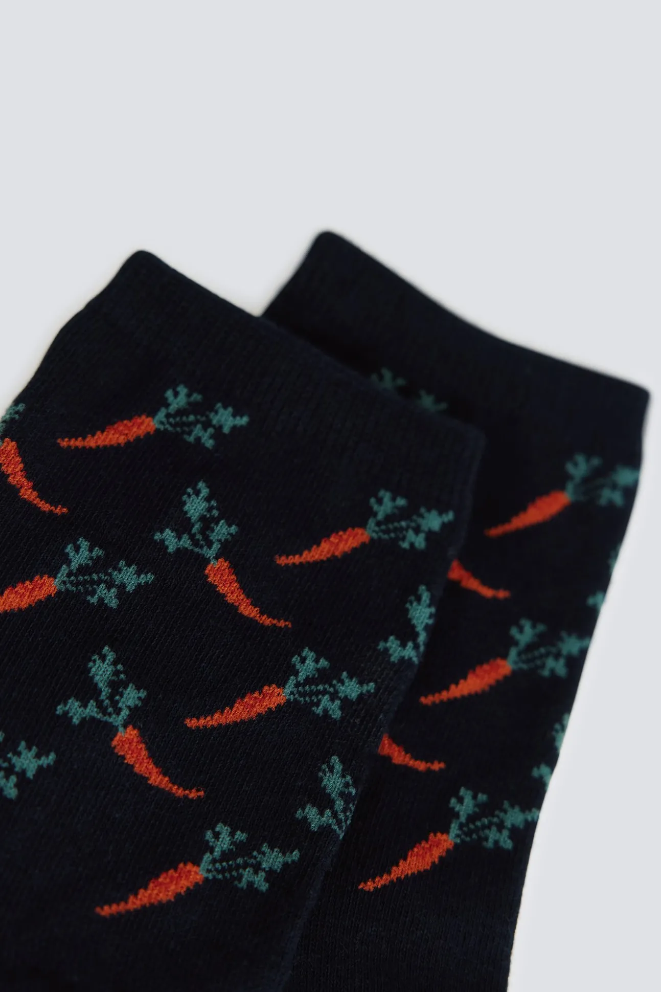 Chaussettes longues à motifs carottes