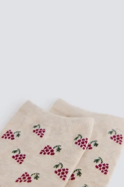 Chaussettes longues raisin