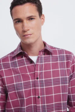 chemise &agrave; carreaux