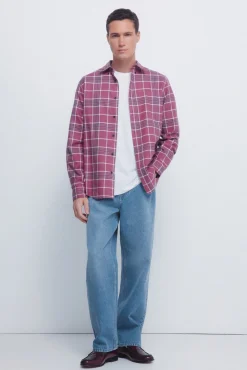 chemise &agrave; carreaux
