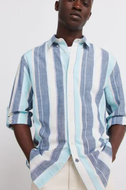 Chemise &agrave; rayures en coton