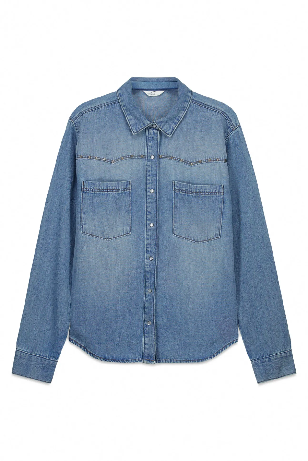 Chemise canezou en denim