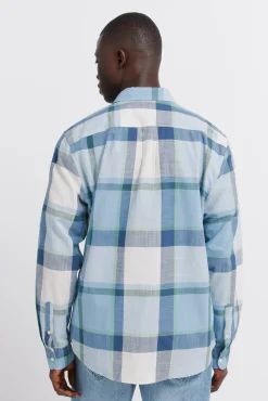 Chemise en coton &agrave; carreaux l&eacute;g&egrave;re