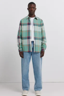 Chemise en coton &agrave; carreaux l&eacute;g&egrave;re