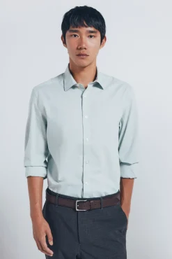 Chemise en coton avec bordure
