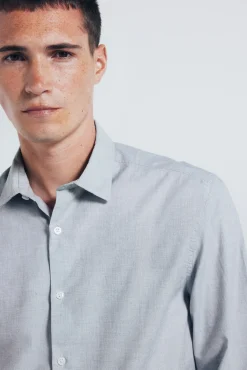 Chemise en coton avec bordure