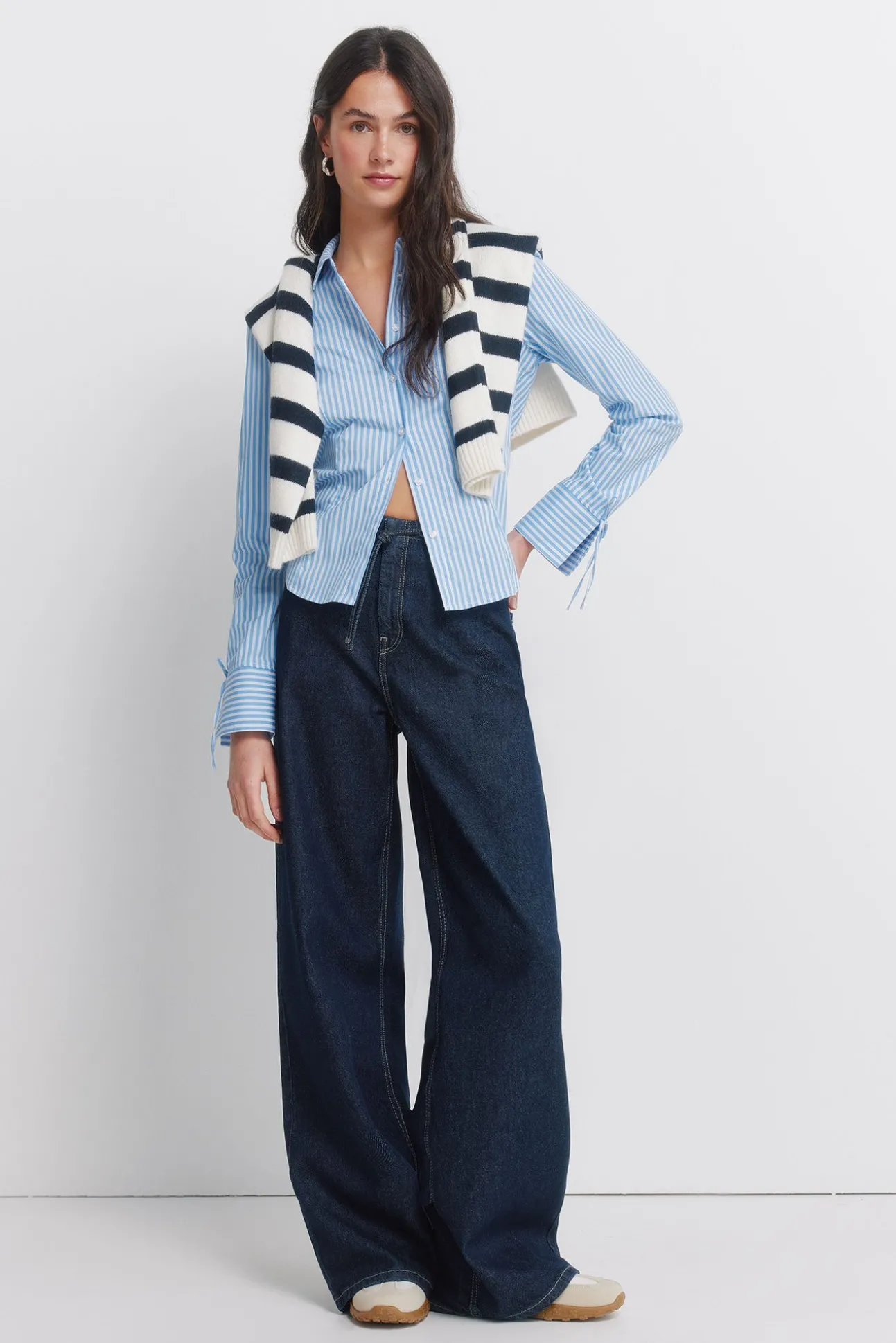 Chemise en coton cintrée