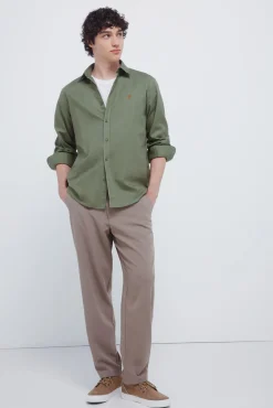 Chemise en flanelle &agrave; coudi&egrave;res