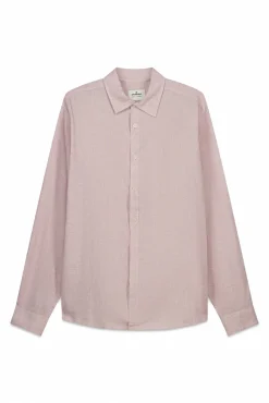 Chemise fil à fil en lin et viscose