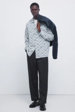 Chemise jacquard ethnique