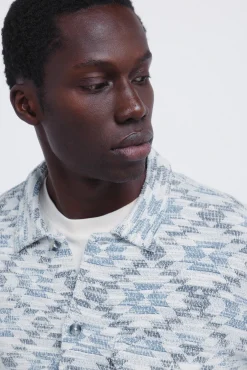 Chemise jacquard ethnique