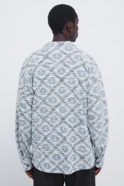 Chemise jacquard ethnique