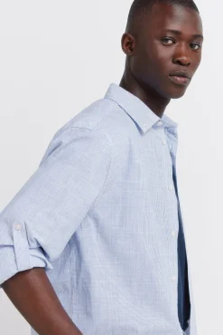 Chemise l&eacute;g&egrave;re micro-rayures
