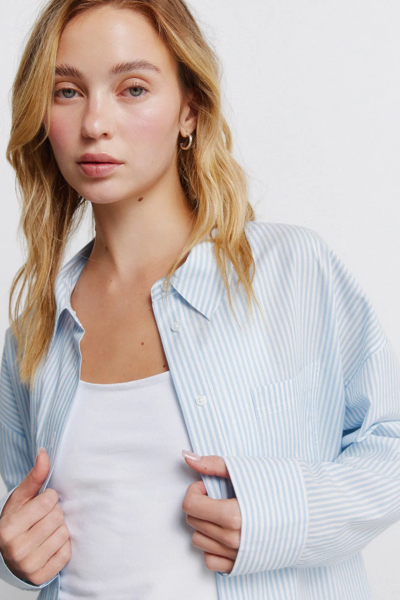 Chemise oversize à rayures