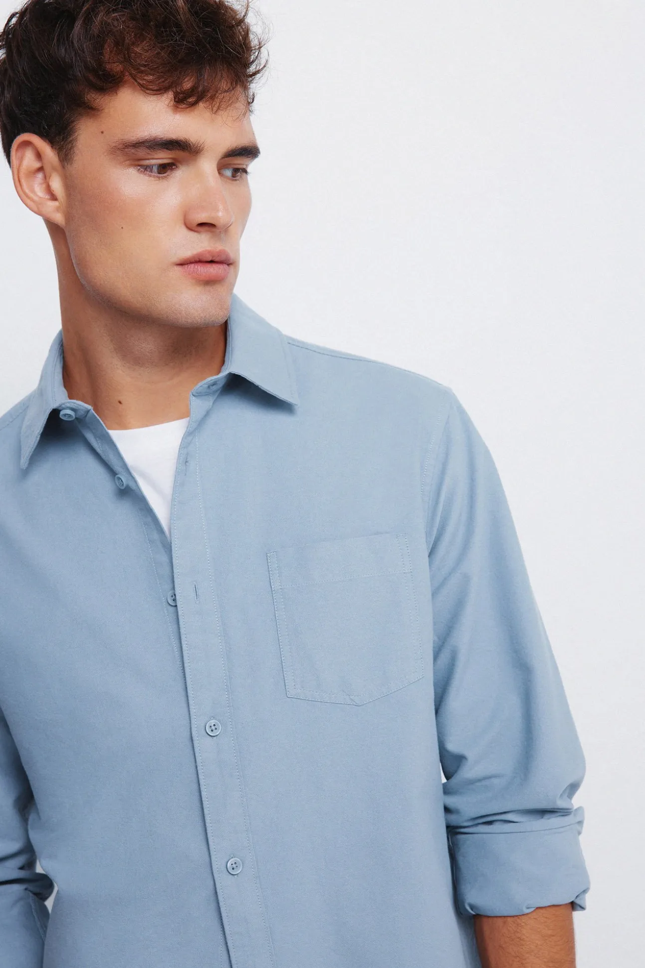Chemise Oxford color&eacute;e