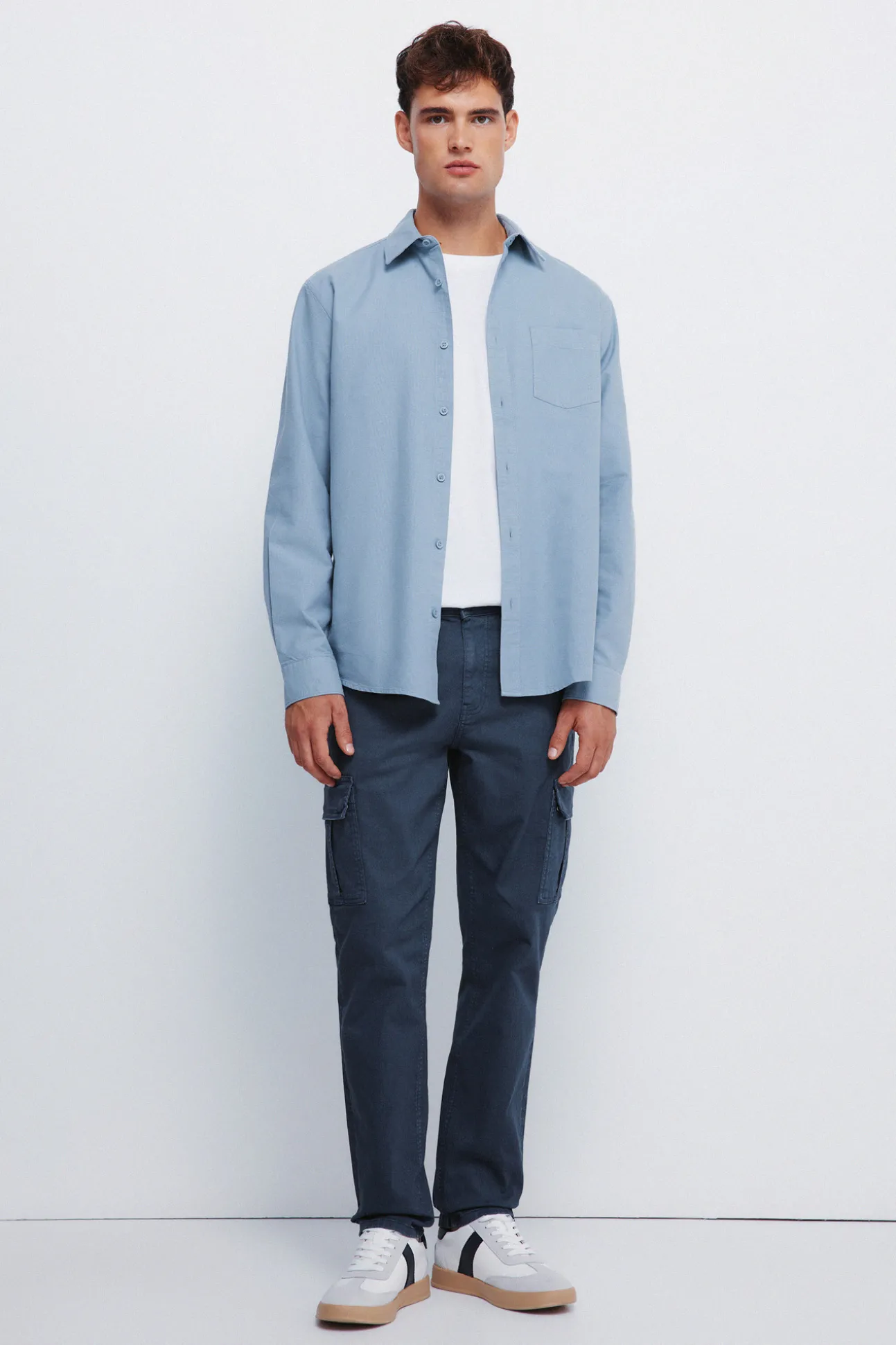 Chemise Oxford color&eacute;e