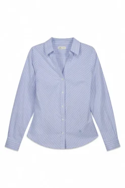 Chemise Oxford en coton à col en V