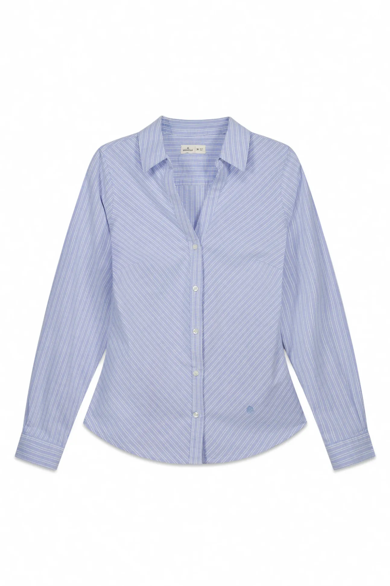 Chemise Oxford en coton à col en V