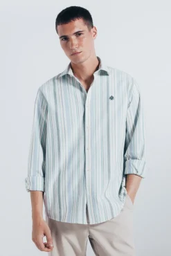 Chemise Oxford rayures