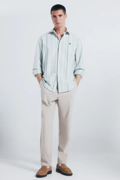 Chemise Oxford rayures