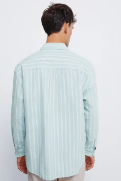 Chemise Oxford rayures avec poches