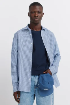 Chemise oxford vichy infroissable