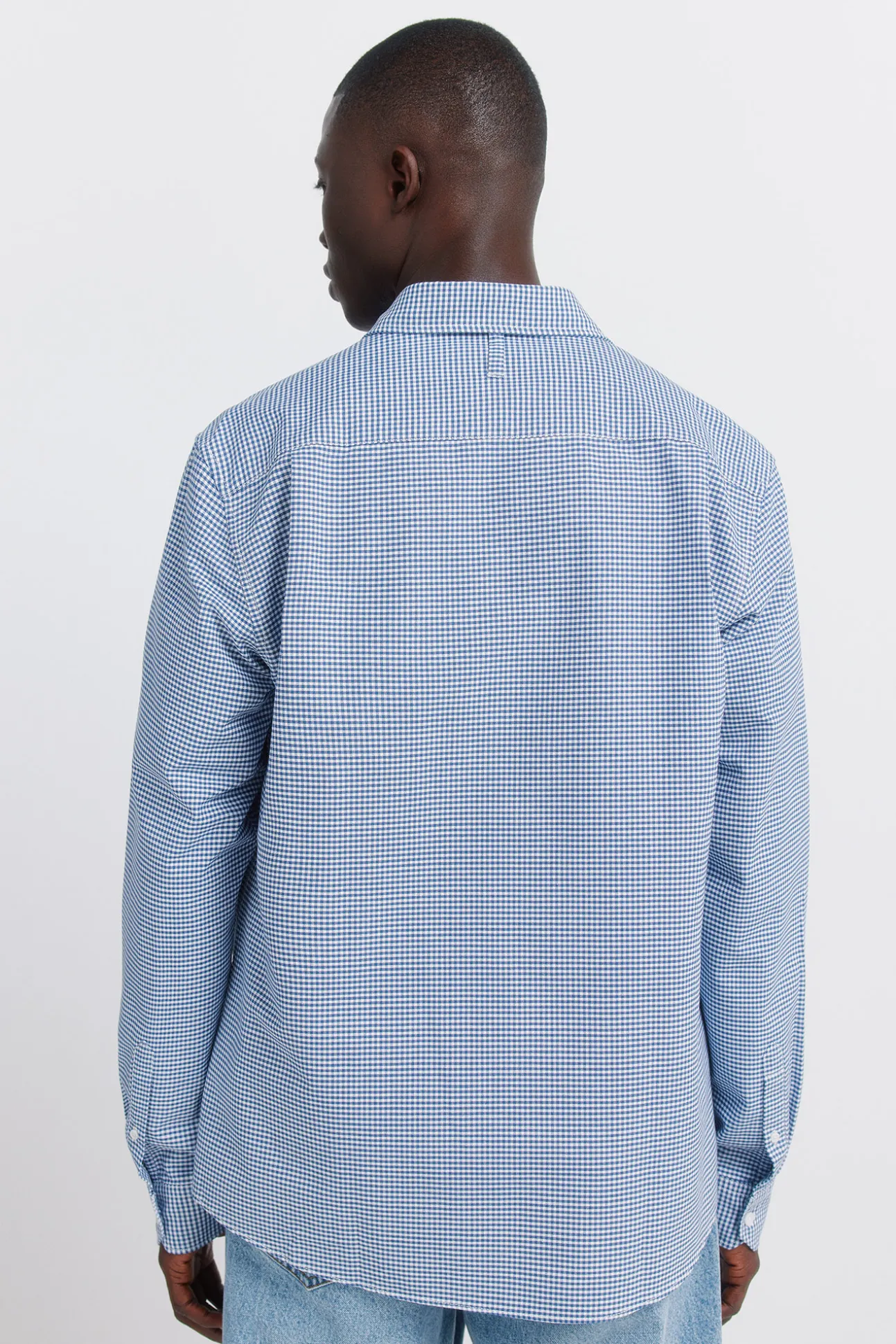 Chemise oxford vichy infroissable